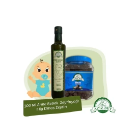  Bebek Sütü Zeytinyağı 500 Ml + 1 Kg Elmas Iri Boy